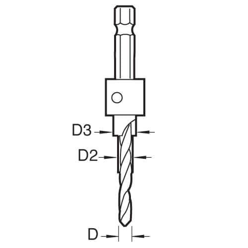 Trend Snappy Rta 7Mm Confirmat Screw Stepped Drill Pk 1 SNAP/RTA/7