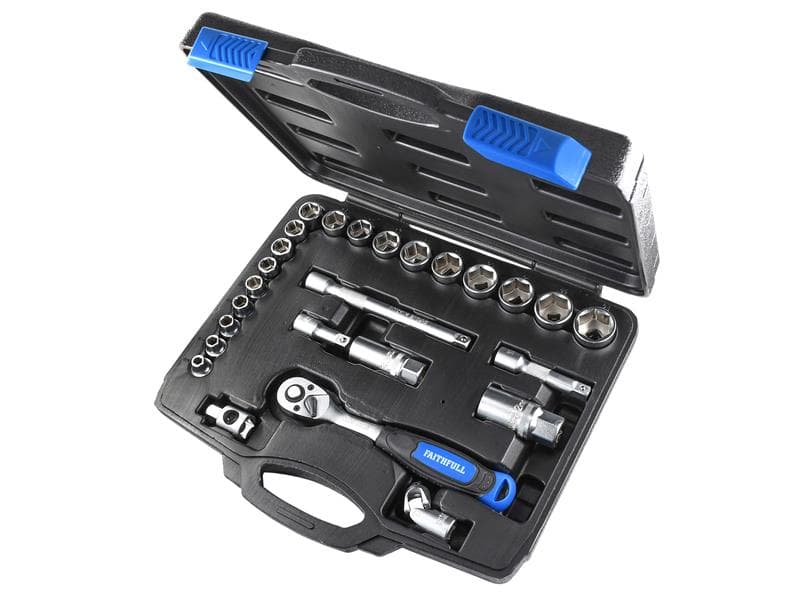 Faithfull FAISOC3826MQ 3/8In Drive Socket Set 26 Piece