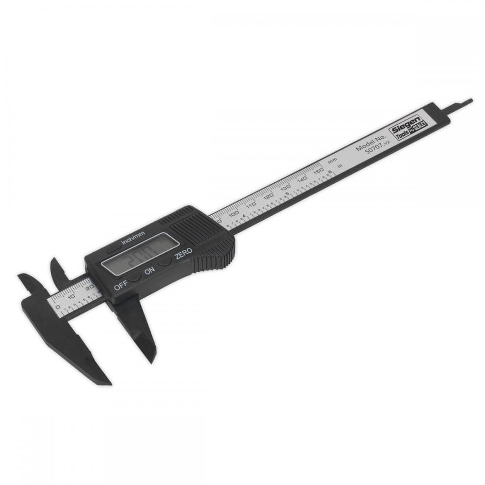 Sealey S0707 Digital Electronic Vernier Caliper 0-150Mm(0-6in)