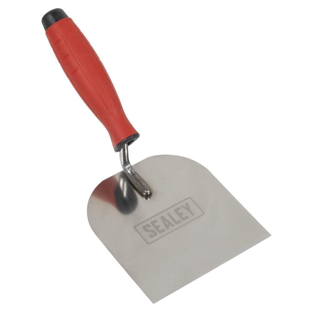 Sealey T1706 Stainless Steel Margin Trowel - Rubber Handle - 120Mm