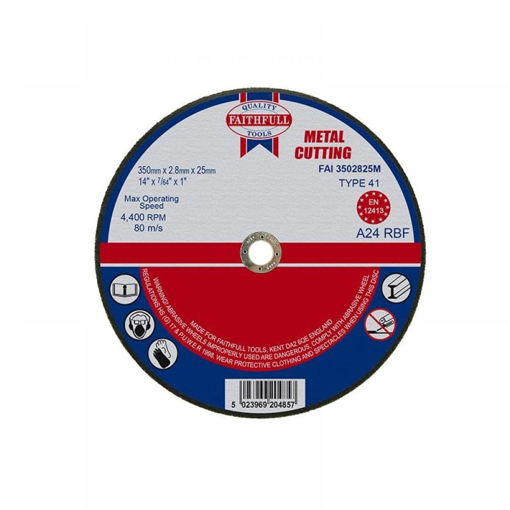 Faithfull Metal Cut Off Disc 355 X 2.8 X 25.4Mm