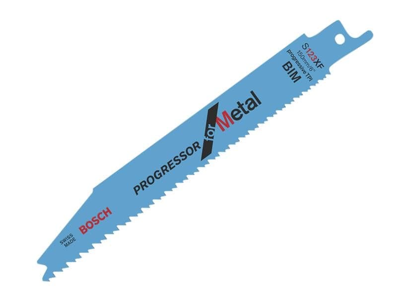 Bosch Powertool Accessories 2608654416 S 123 Xf Progressor For Metal Reciprocating Saw Blade 150Mm 8-18 Tpi (Pack 100)