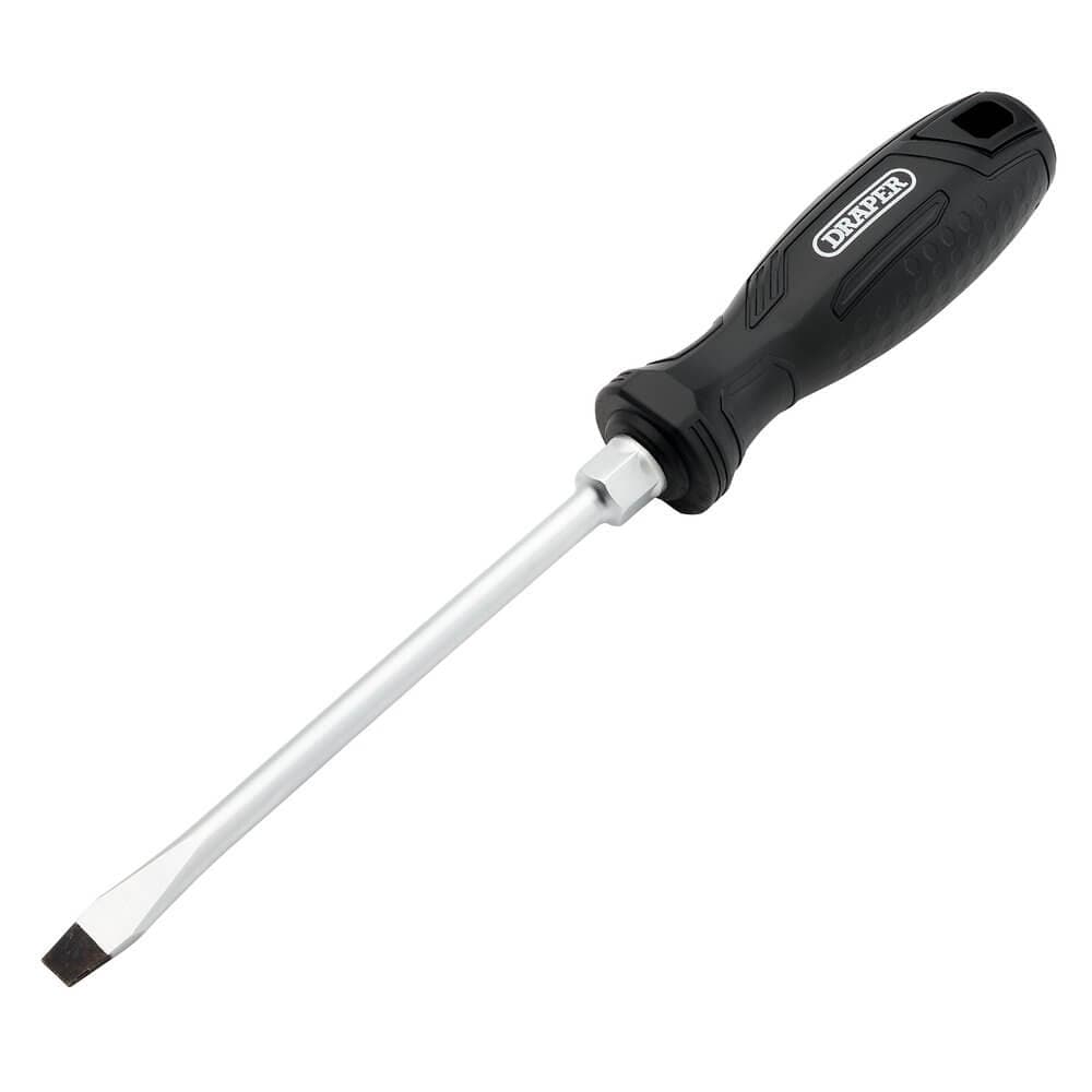 Draper Slotted Hard Grip Screwdriver 8.0 X 150Mm Pk 1 13552