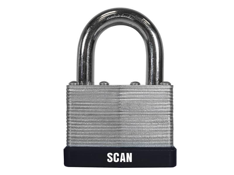 Scan QC0150 Laminated Steel Padlock 50Mm