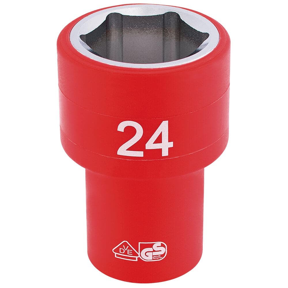 Draper Expert 31954 Fully Insulated Vde Socket 1/2in Sq. Dr. 24Mm each