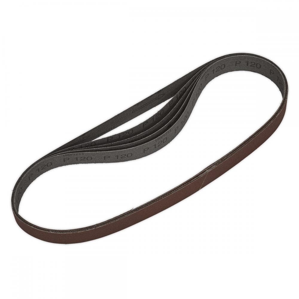 Sealey SB0019 Sanding Belt 25 X 762Mm 120Grit Pack Of 5