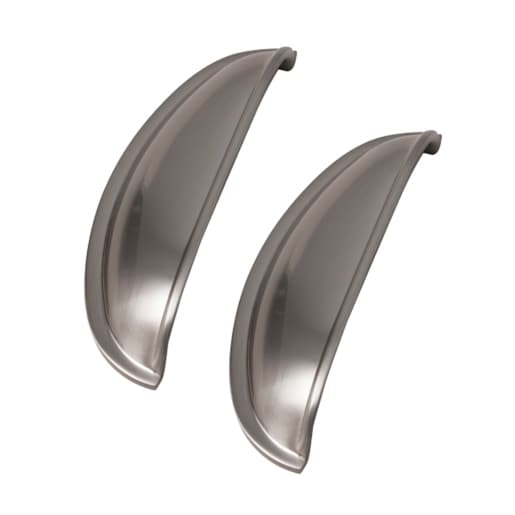Kitchen Kit Only Windsor Shell Handle Chrome Pack of 2 - KKHWSBN