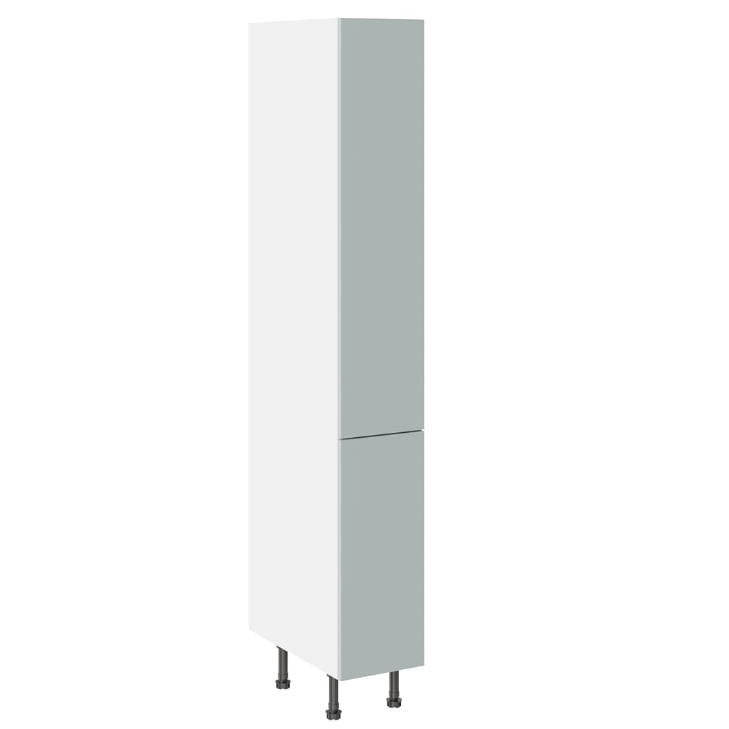 Kitchen Kit Flatpack 300 Pull & Swing Larder Cabinet Slab Supermatt Aquamarine