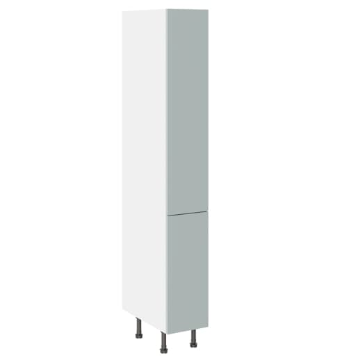Flatpack 300 Pull & Swing Larder Cabinet Slab Supermatt Aquamarine