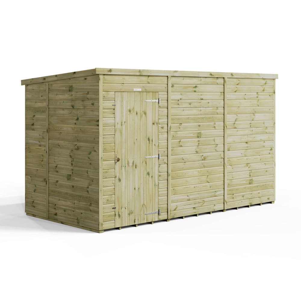 12x6 Premium Powersheds Pent No Windows