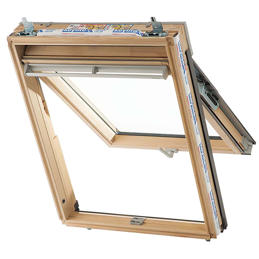 Keylite Hi-therm Fire Escape Roof Window Pine Finish 550mm x 1180mm TFE01CHT