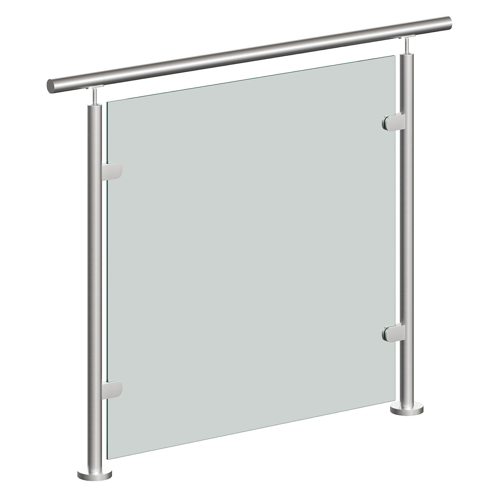 Glass Balustrade for Decking, Stairs and Balconies - 1030 x 1030mm