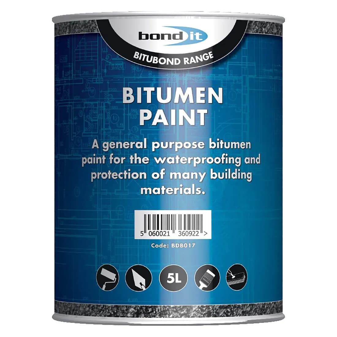 Bitubond Bitumen Paint Black 5L