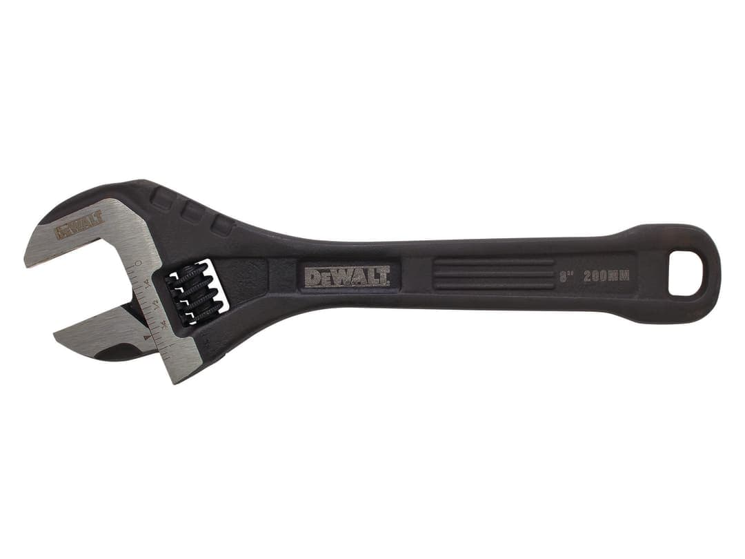 DEWALT Hand Tools All Steel Adjustable Wrench 8in DWHT80267-0