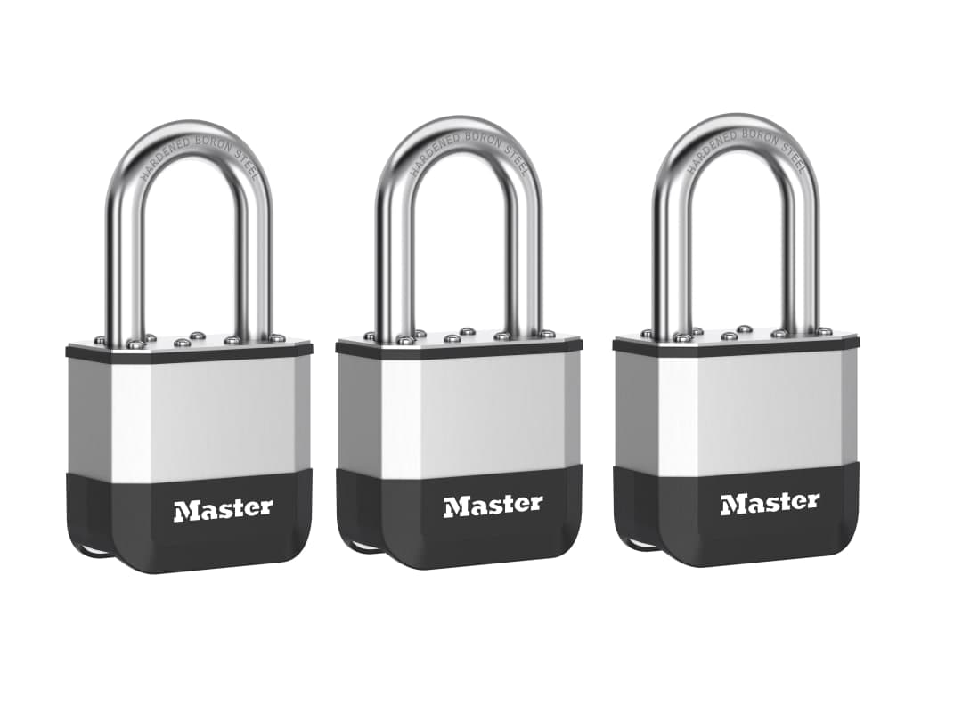 Master Lock Elite™ Laminated 52mm Padlock - 38mm Shackle (Pack of 3) PK5EURTRILF