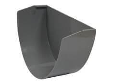 FloPlast Deepflow/ Hi-Cap Gutter Internal Stopend - 115mm x 75mm Grey