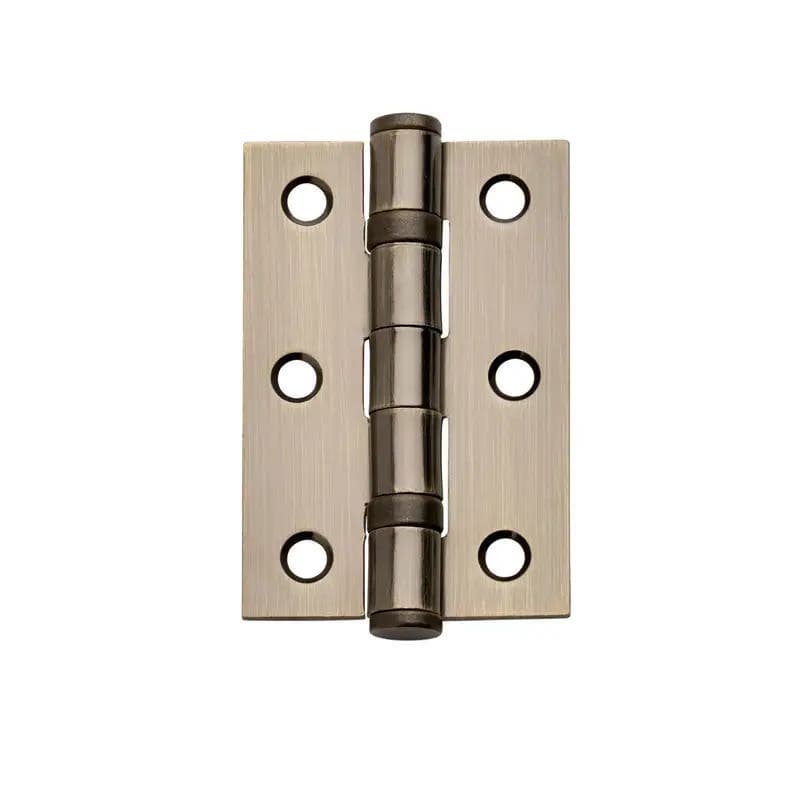 Ball Bearing Hinge - 76mm - Antique Brass - Pair - Hardware Solutions