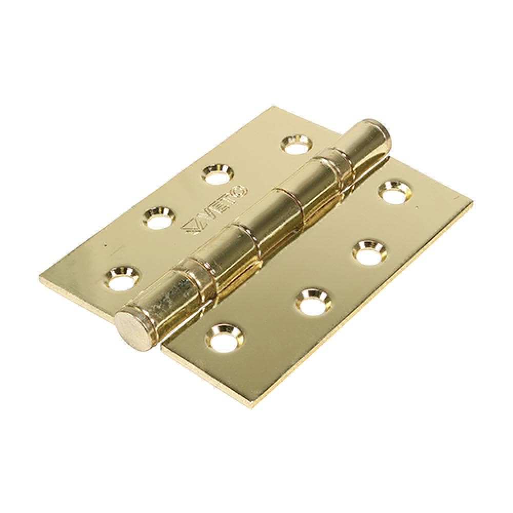 TIMco Steel BB Hinge E. Brass 102 x 76 Box 2