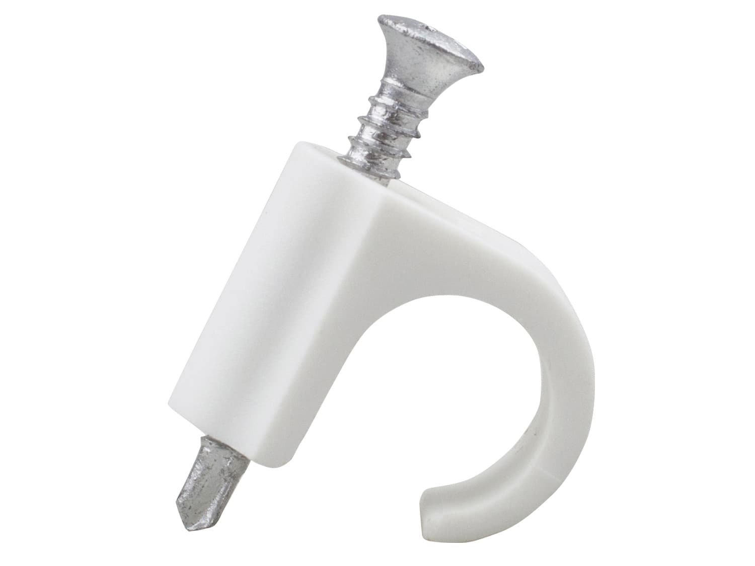 Tillex Drill Clips W/ Screw - Round | 14-18Mm | White | Box 100 TIL150096