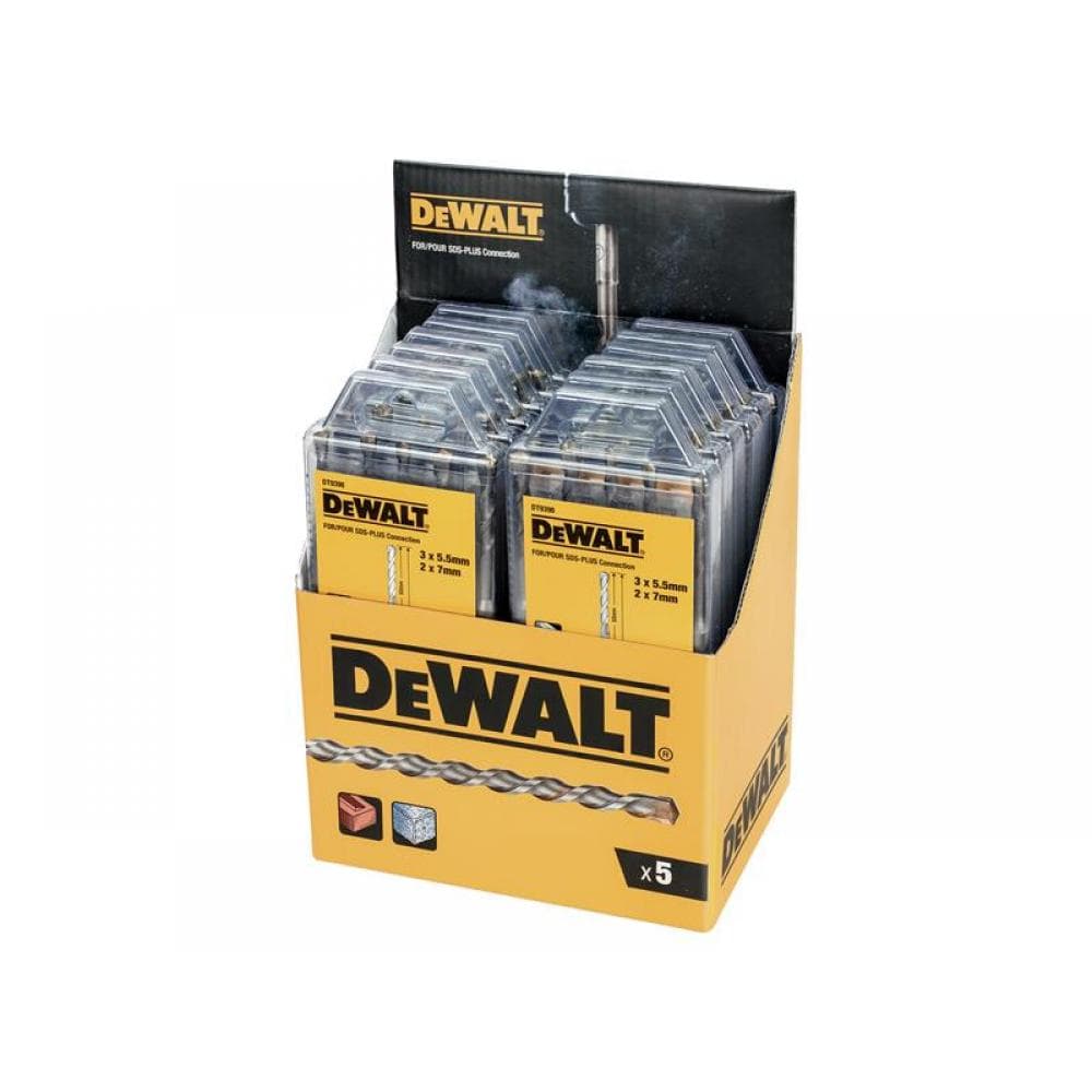 Dewalt DT9398MQZ Dt9398 Sds Plus Drill Bit Set 5 Piece Display Of 12