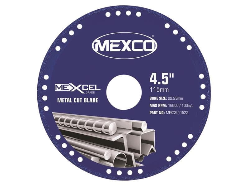 Mexco MEXCEL11522 Xcel Grade Metal Cut Diamond Blade 115 X 22Mm