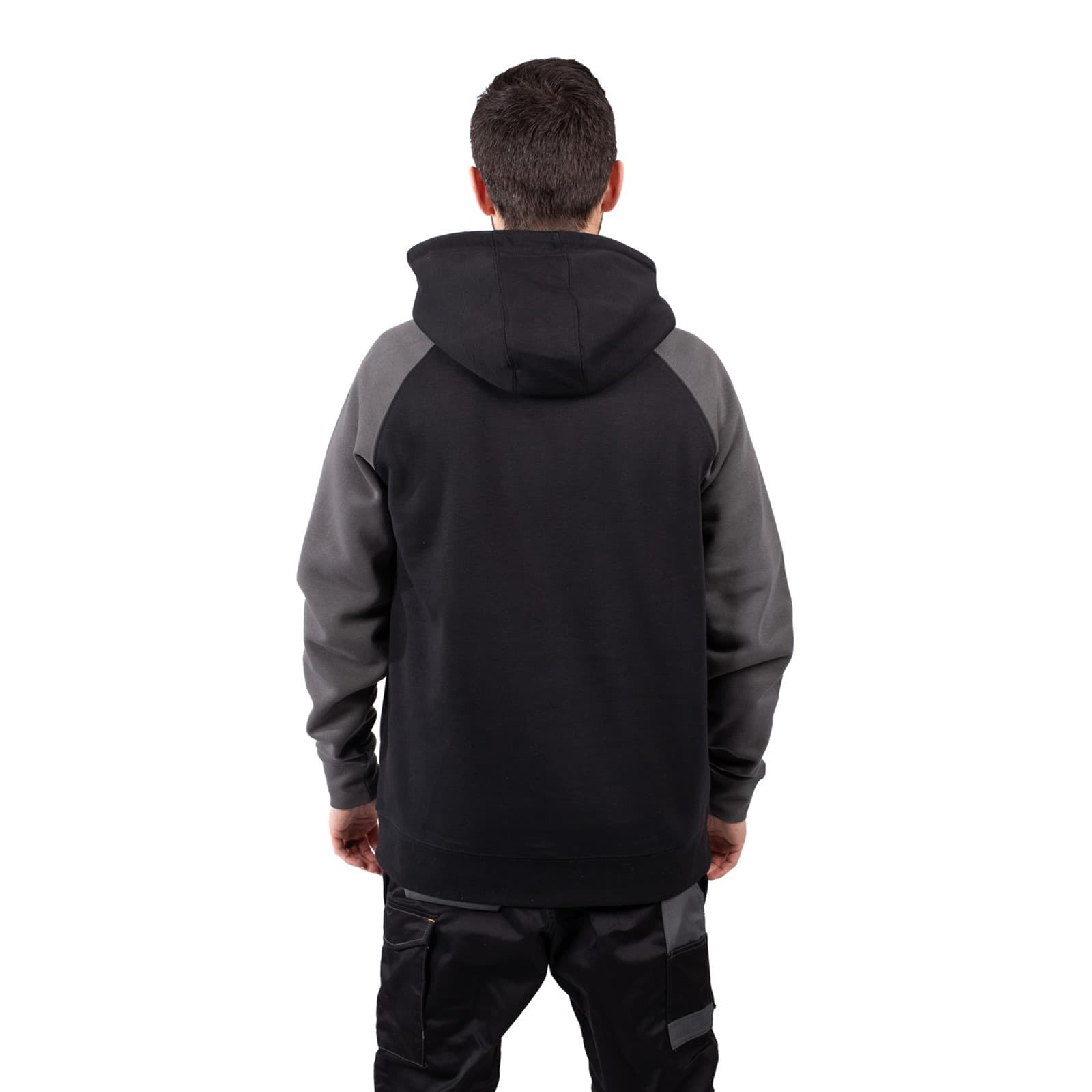 Caterpillar Raglan Hooded Sweatshirt Size XL Black 40686-76003-06