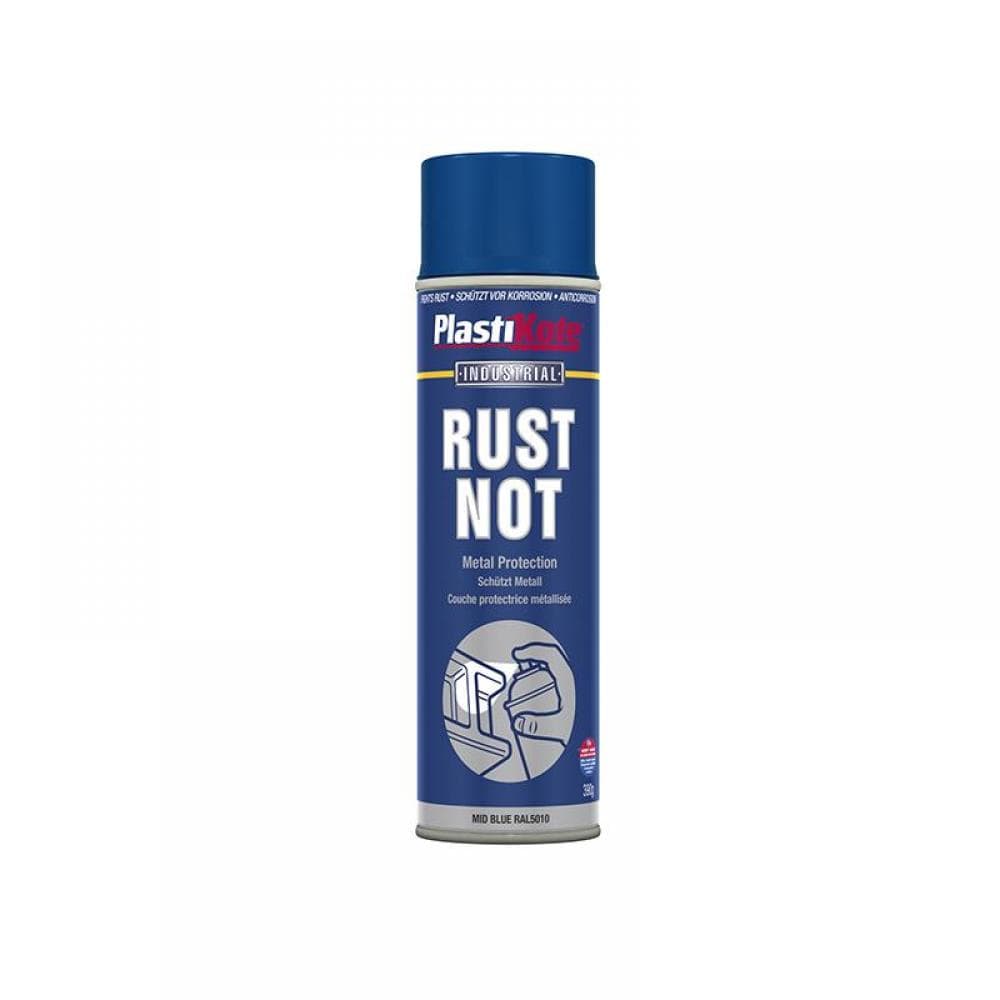Plastikote 447787 Rust Not Spray Matt Midnight Blue 500Ml