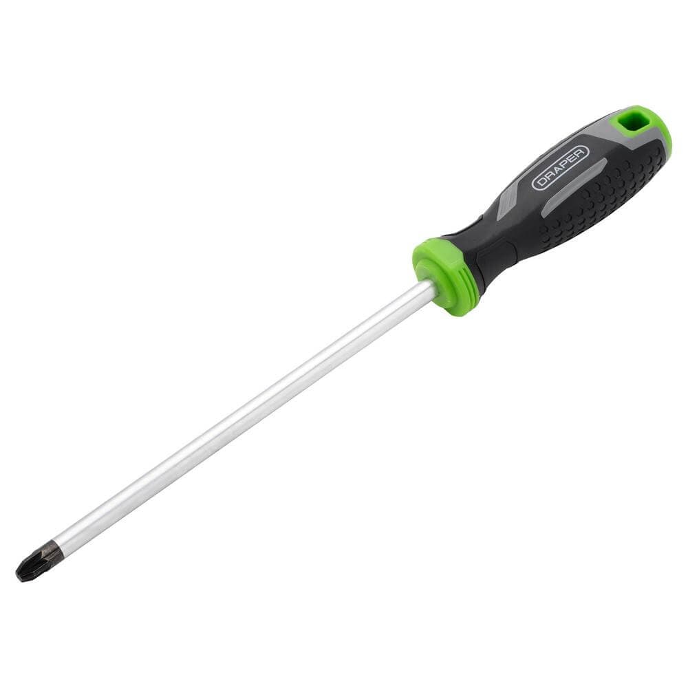 Draper Pozi Soft Grip Screwdriver Pz4 X 200Mm Pk 1 13910