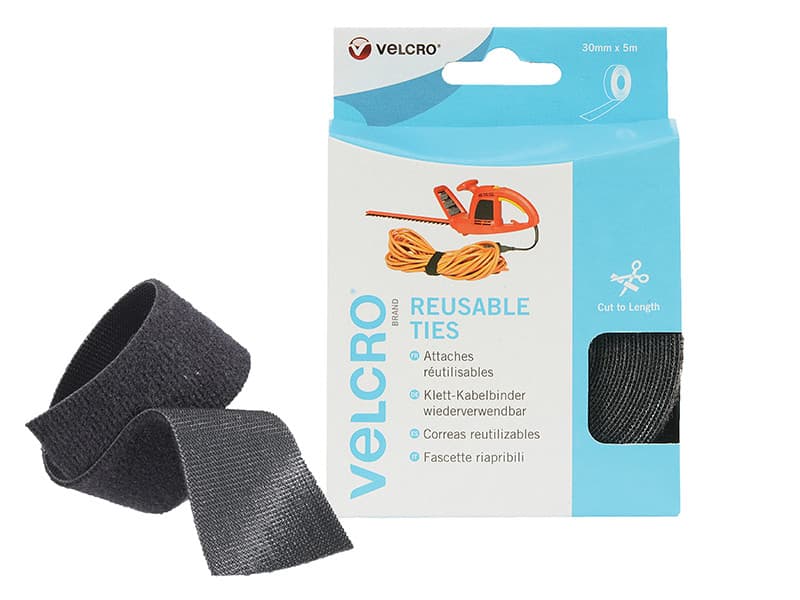 Velcro® Brand 60254 One-Wrap® Reusable Ties 30Mm X 5M Black