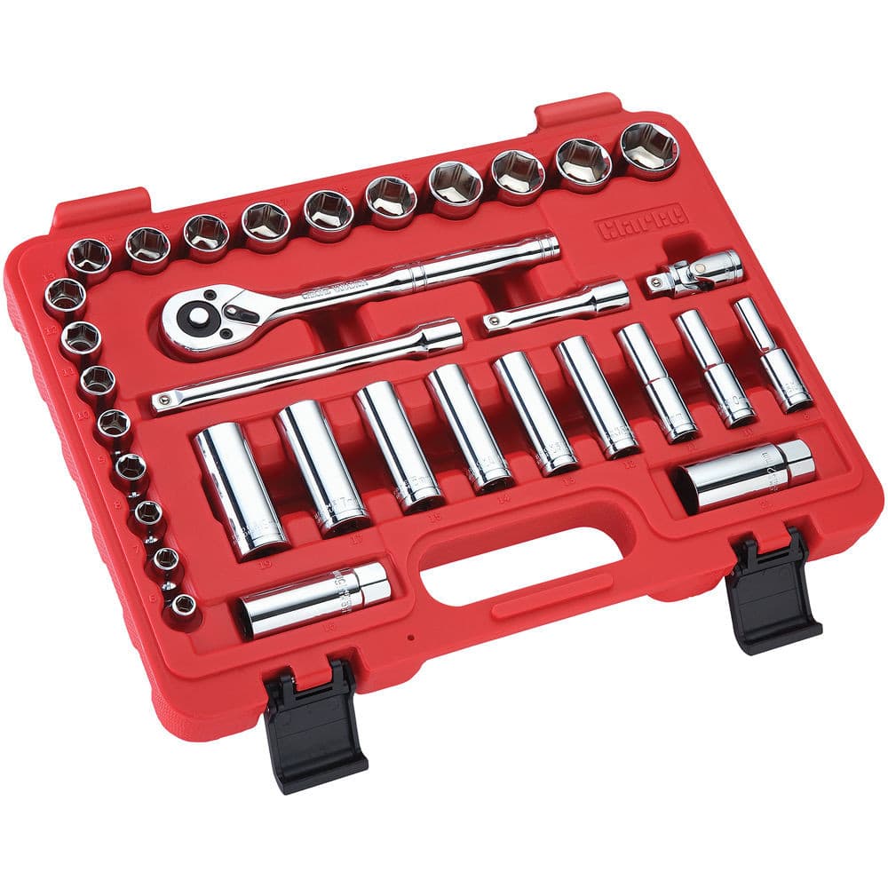 Clarke 1700783 Pro377 33Pc Professional 3/8 Drive Metric Socket Set