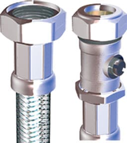 Mv Flexi Tap Conn 15Mm + Valve FL1V