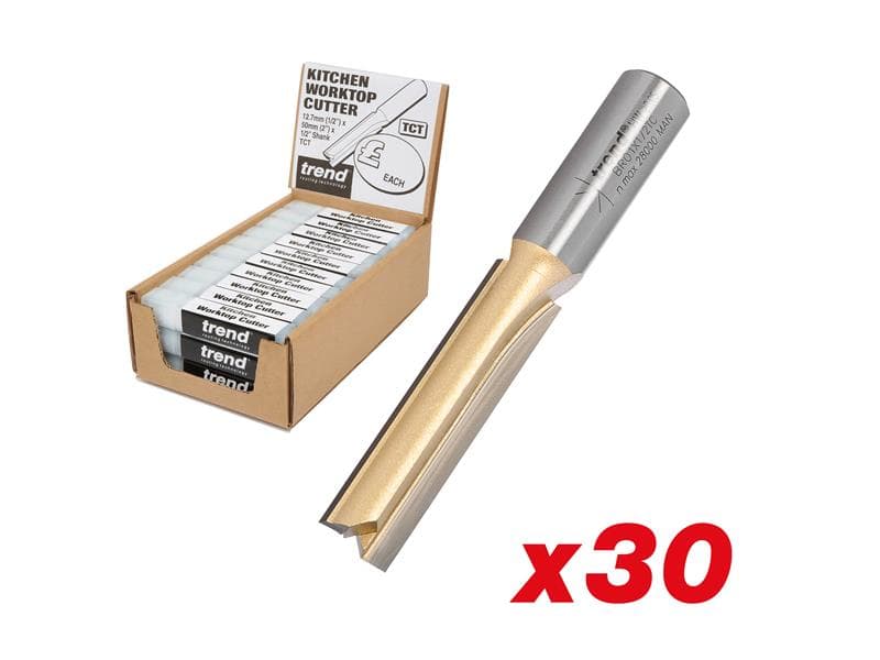 Trend DEAL/BR01/30 Br01 1/2In 50Mm Kitchen Worktop Cutter Display (30 Cutters)