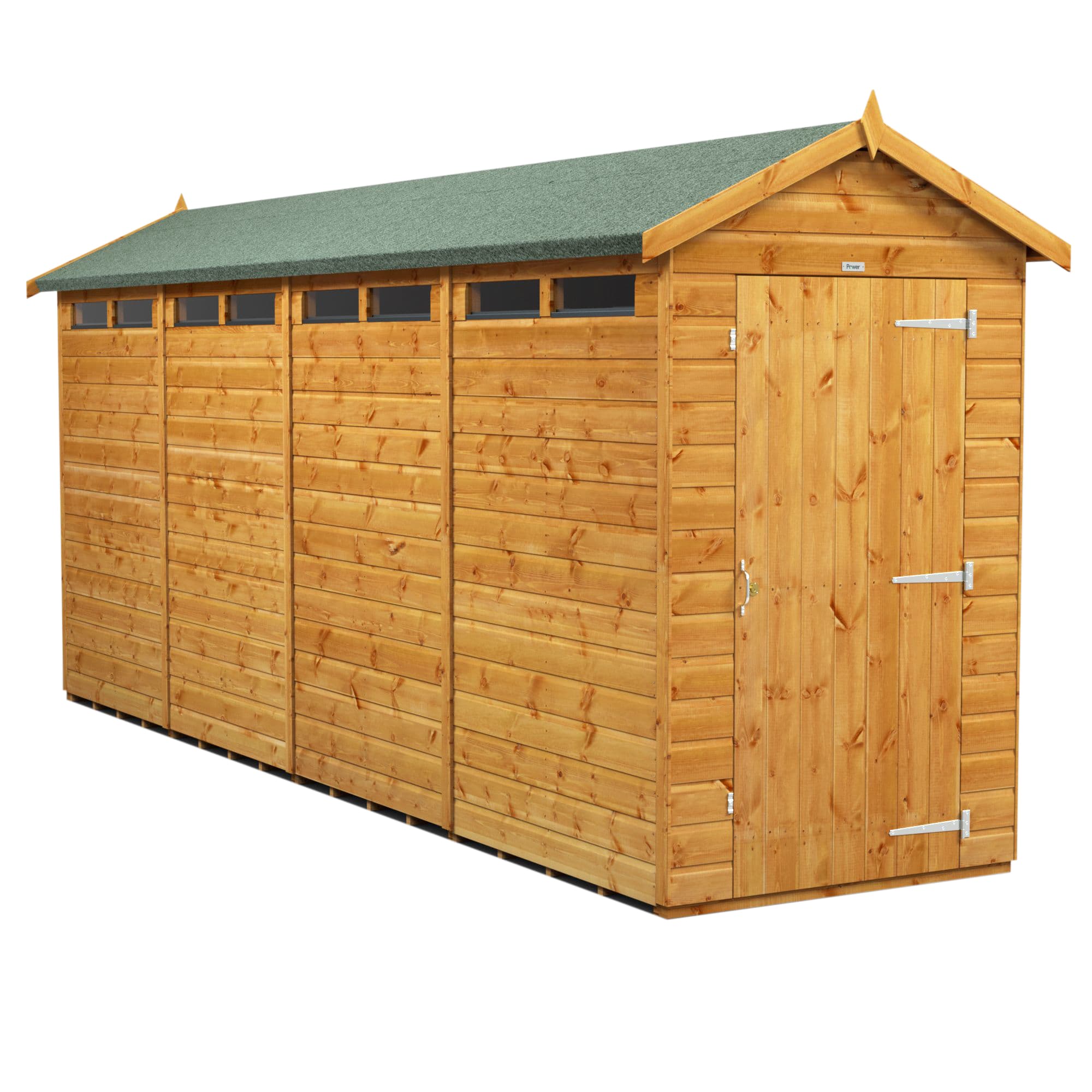 Powersheds 16 x 4 Power Apex Security Shed