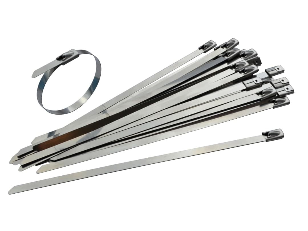Faithfull Stainless Steel Cable Ties 7.9 x 360mm (Pack 50) FAICT36079SS