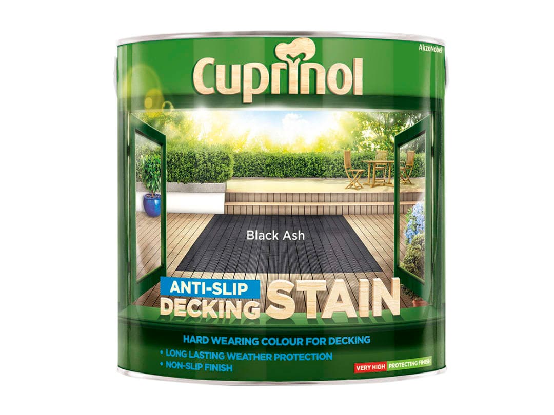 Cuprinol Anti-Slip Decking Stain Black Ash 2.5 litre 5122405