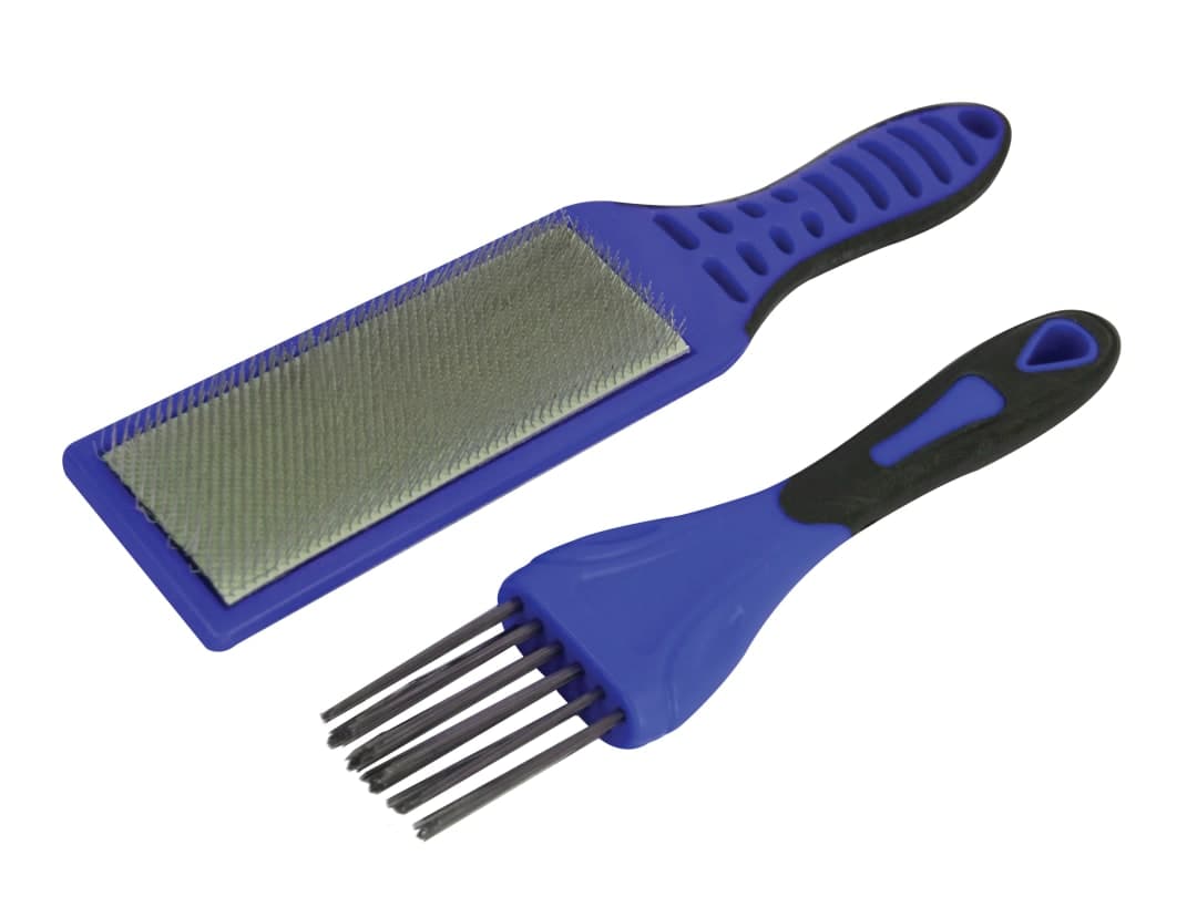 Faithfull 2 Piece File Card Brush Kit FAIFCBKIT