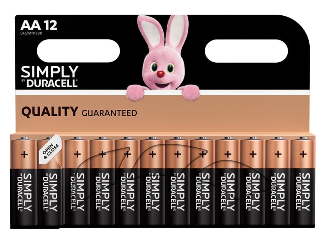 Duracell Simply Batteries AA x 12 S5938 S5938