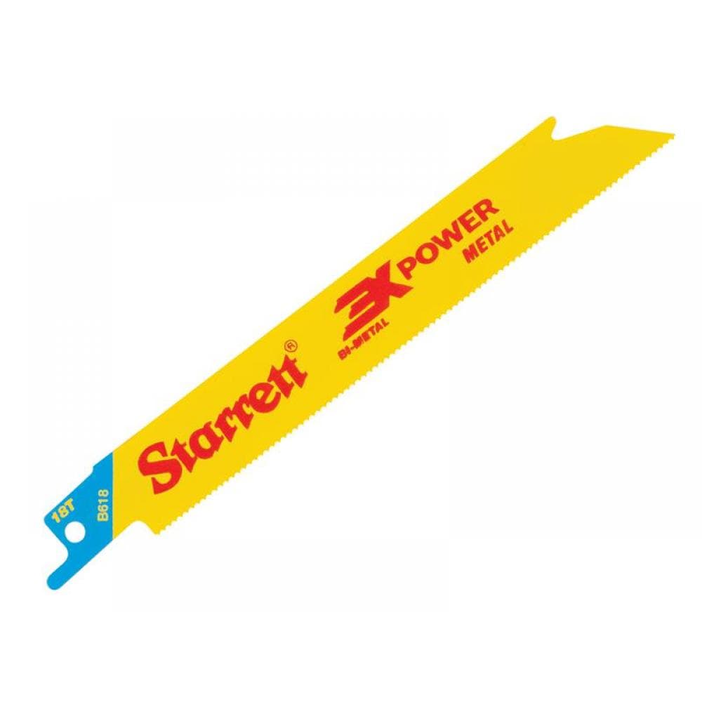 Starrett B618-5 B618-5 Bi-Metal Reciprocating Blade Metal Straight 152Mm 18 Tpi (Pack 5)
