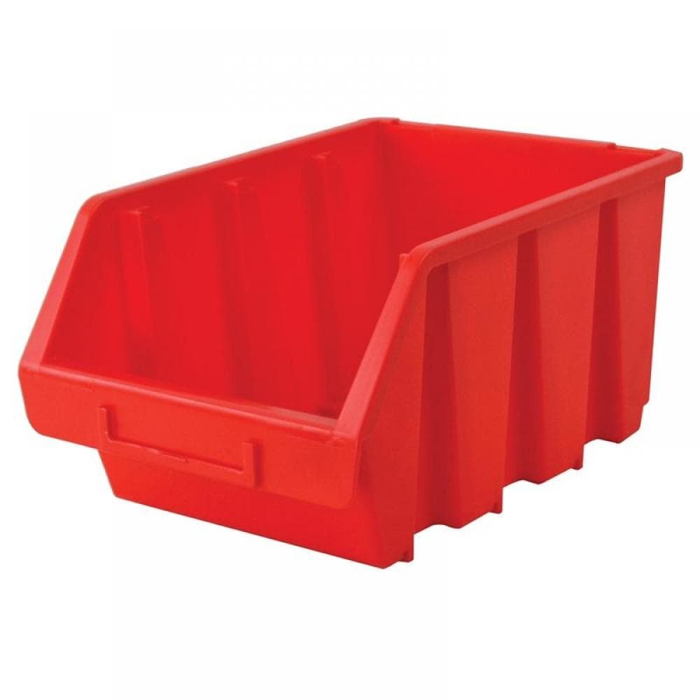 Faithfull Interlocking Storage Bin Size 3 Red 170 X 240 X 126Mm