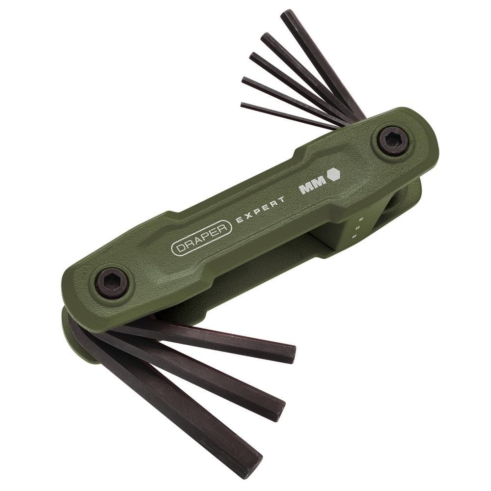 Draper Expert Metric Folding Hex Key Set (8 Piece) each 1 31109