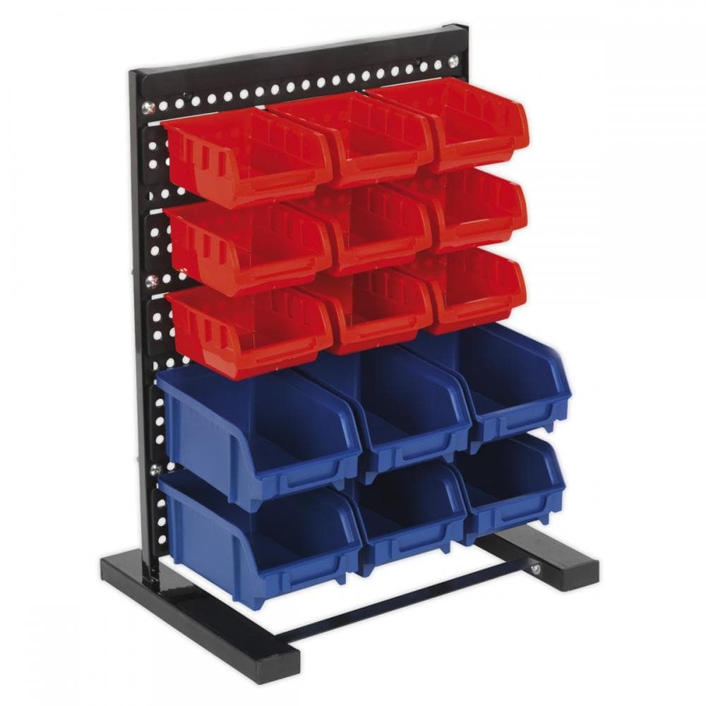 Sealey TPS1569 Bin Storage System Bench Mounting 15 Bin