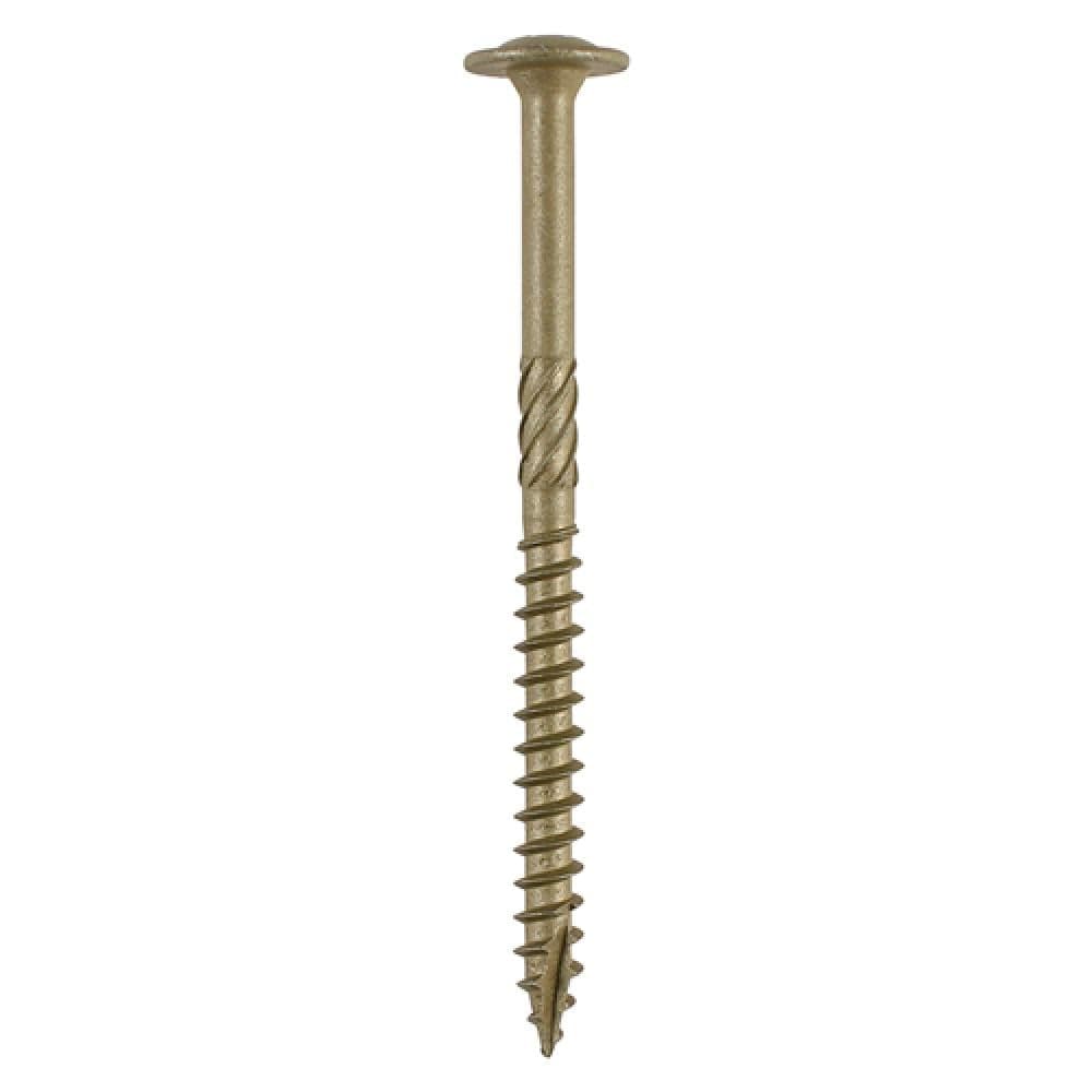 Timco 60INW Timber Frame Construction & Landscaping Screws - Wafer - Exterior - Green Organic 6.7 X 60 Box 50