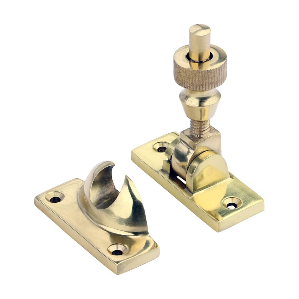 Timco Brighton Pattern Sash Fastener - Polished Brass TIMpac 1 949155P
