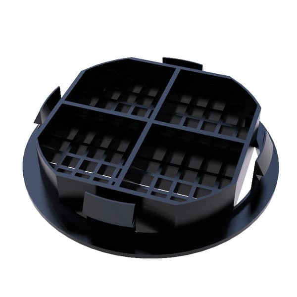 Circular Soffit Vent - Black Smooth