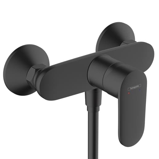 Hansgrohe ernis Blend Single lever shower mixer for exposed installation - Matt Black - 71640670