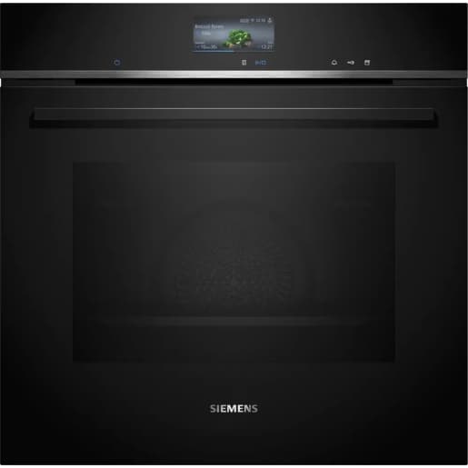 Siemens iQ700 HR776G1B1B Single Oven with Added Steam & Pyrolytic Clean Black & Steel