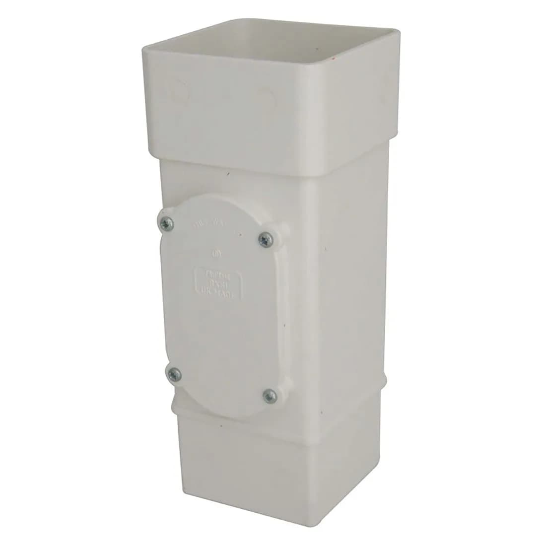 Square Access Downpipe 65Mm White Rainwater Rxs1W