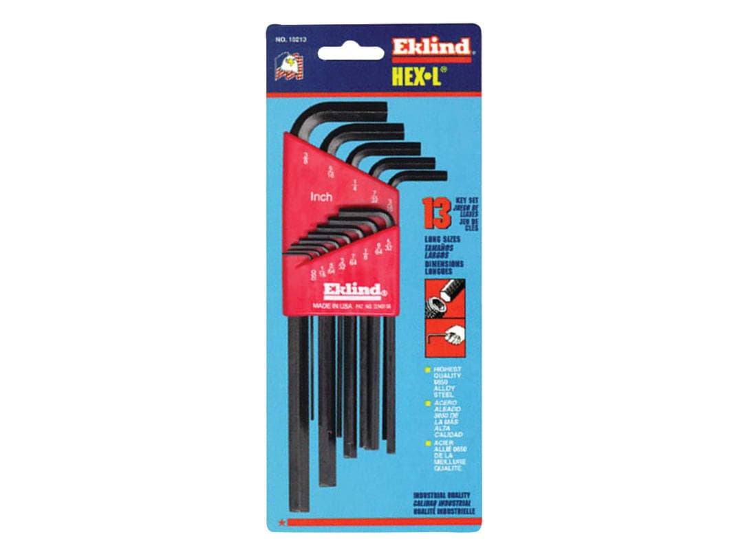 Eklind REK10213 Imperial Long Handle Hex L-Key Set, 13 Piece REK10213