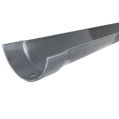 Hargreaves Premier Cast Iron Half Round Gutter - 125mm x 1829mm Primed