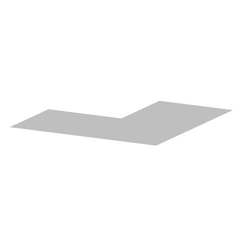 Aluminium Soffit Flat External 90 Degree Corner - 175mm x 2mm White (9016 Matt)